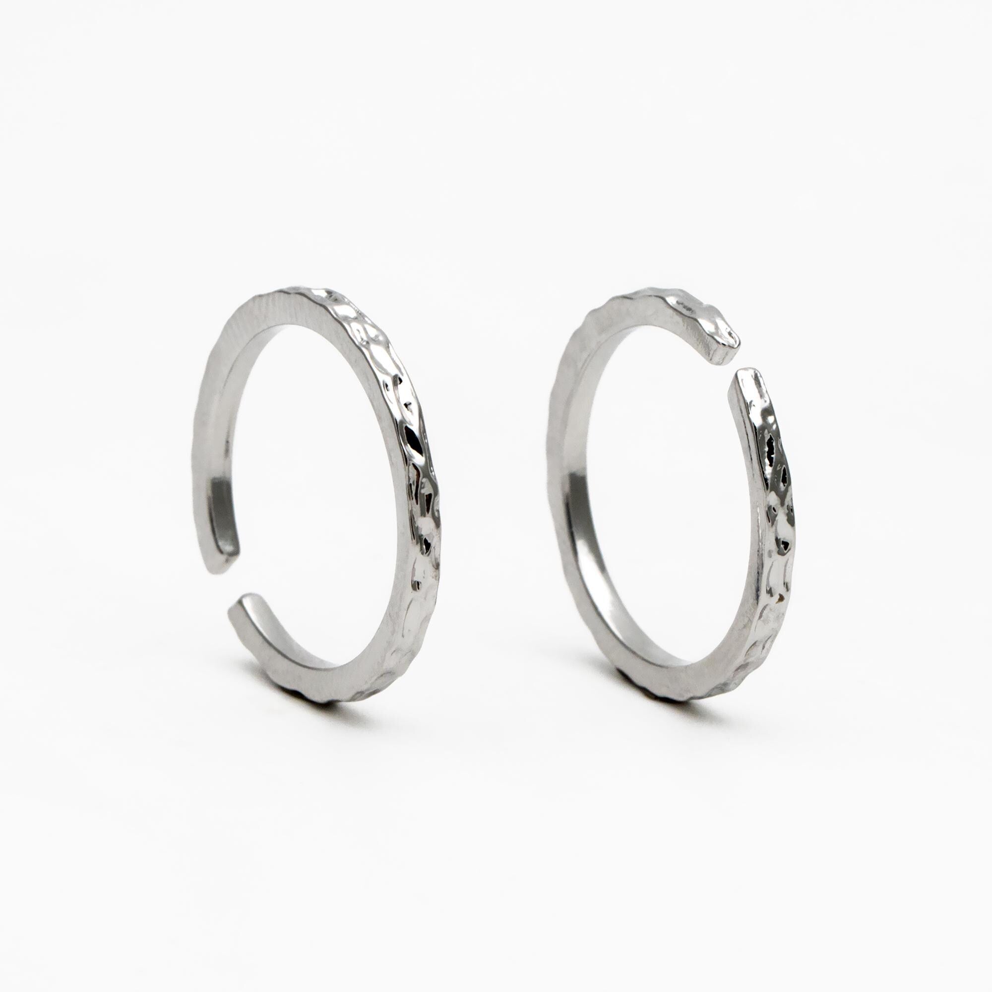 4pcs Gold/ Silver Hammered Finger Ring, Everyday Ring, Modern Style Ring, Fashion Rings, Dainty Rings (#JZ-055)